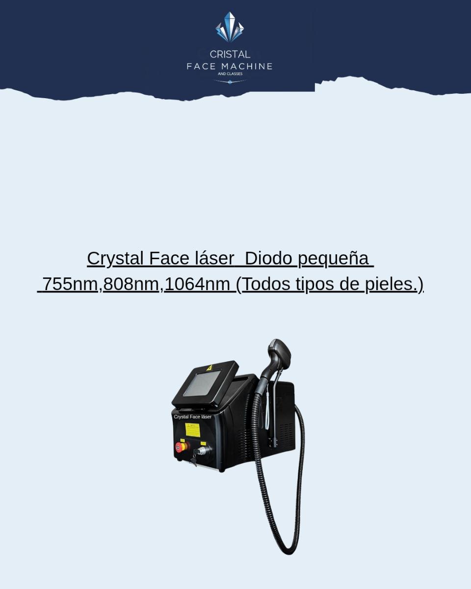 LÁSER DIODO CRYSTAL FACE PRO (TODOS LOS FOTOTIPOS)